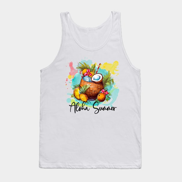 Aloha Summer Tank Top by Designs by Ira